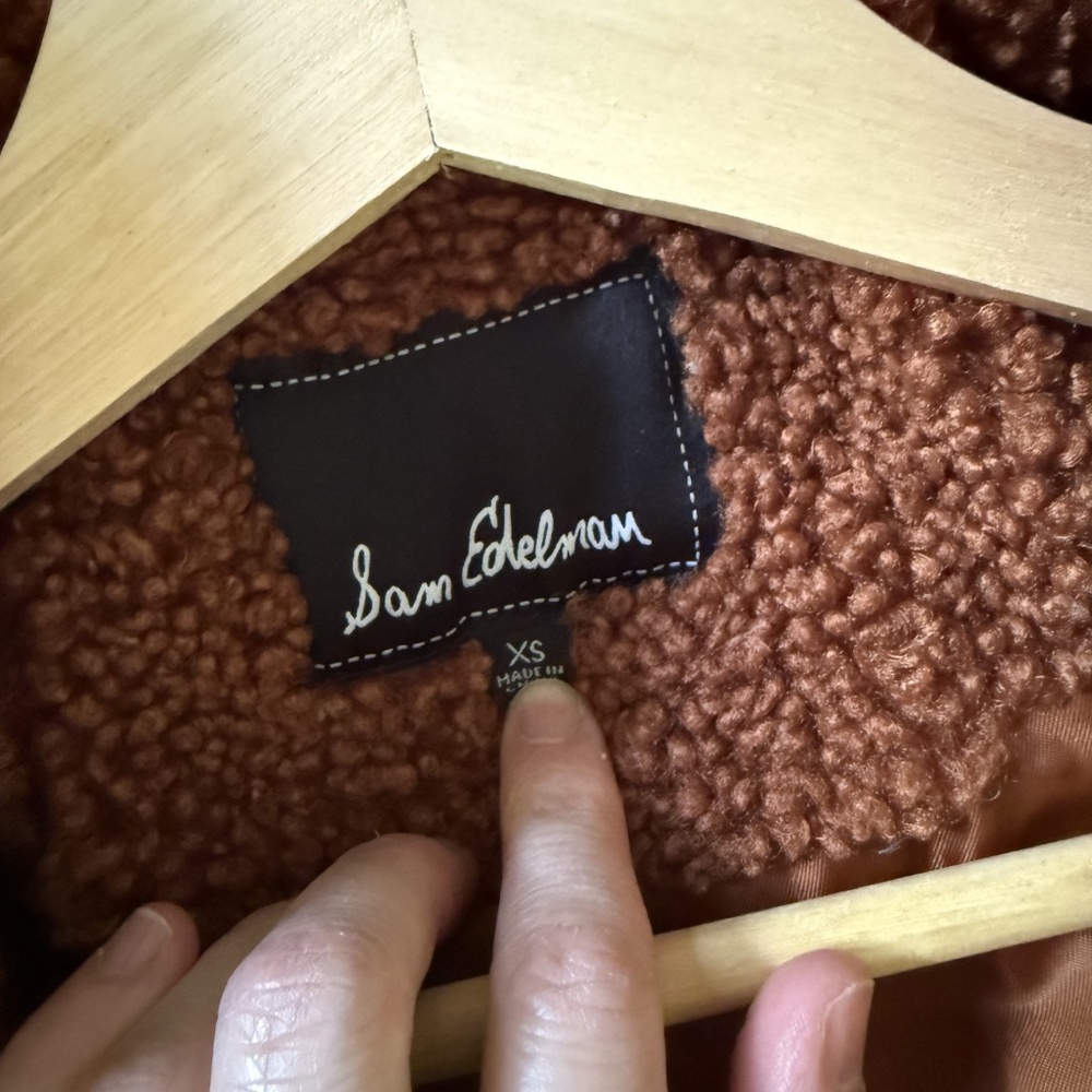 Sam Edelman Brown Teddy Coat - Picture 6 of 7